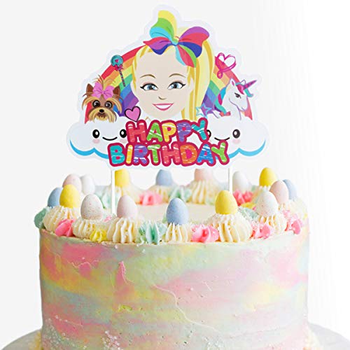 Jojo Cake Topper Cupcake Toppers Birthday Unicorn Party Decorati