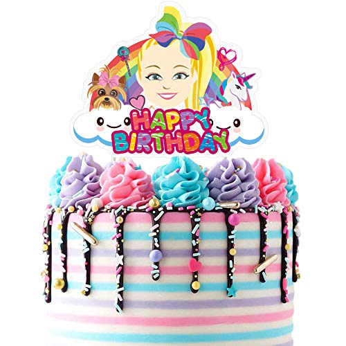 Jojo Cake Topper Cupcake Toppers Birthday Unicorn Party Decorati