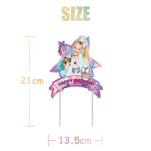 Jojo Unicorn Bow Cake Topper Birthday Party Decoration Toppers -