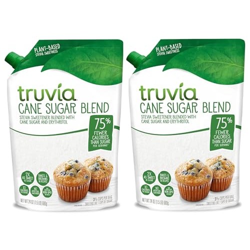 Truvia Cane Blend Sugar - 3 total lbs. - Stevia Sugar Substitute...