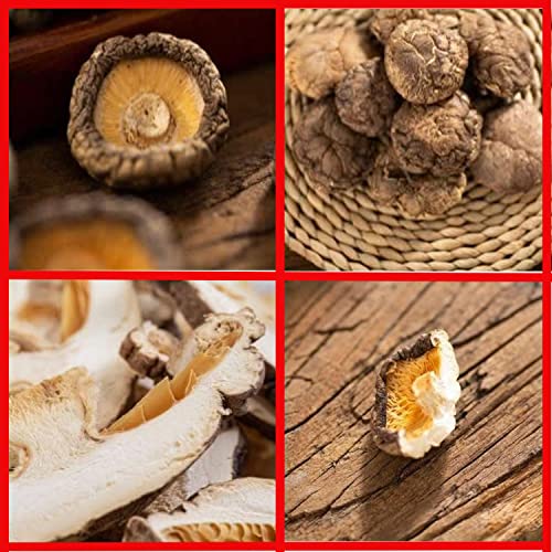 Dried Shiitake Mushrooms 16 Oz（500g）Rehydrate Quickly,Soft Tex...
