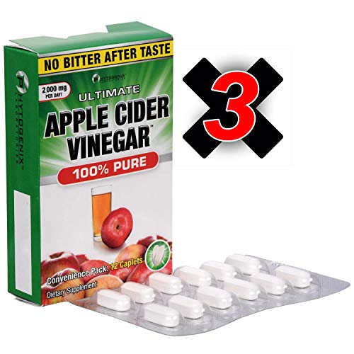 Phytogenix Laboratories Ultimate Apple Cider Vinegar Tablets, 12