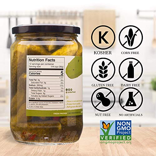 Pickerfresh Kosher Dill Wholes | Large Whole Pickles | Simple In