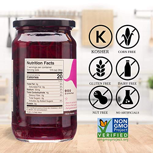 Pickerfresh Pickled Beets - Crinkle Cut Sliced Beetroot - Simple