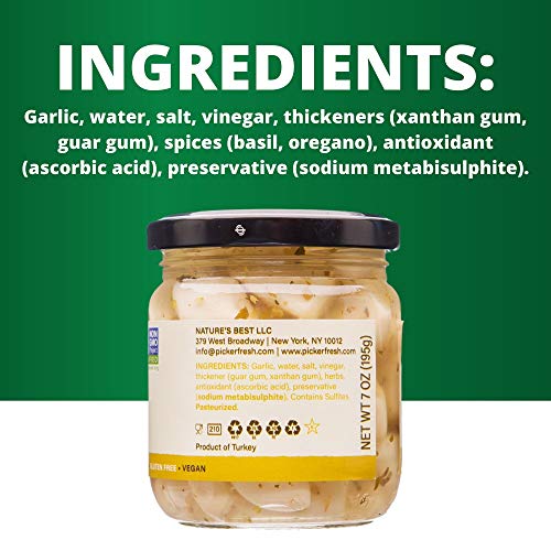 Pickerfresh Pickled Garlic | Gourmet Garlic Cloves | Simple Ingr