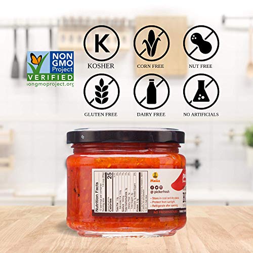 Pickerfresh Roasted Red Pepper Bruschetta - Gourmet Vegetable Sp...