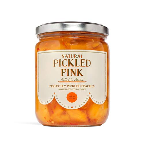 Pickled Pink Foods, Peaches Perfectly Pickled, 16 Fl Oz