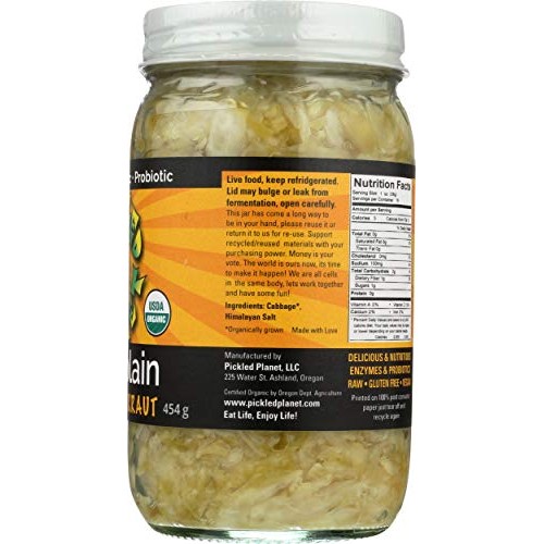 Pickled Planet, Sauerkraut Raw, 16 Ounce