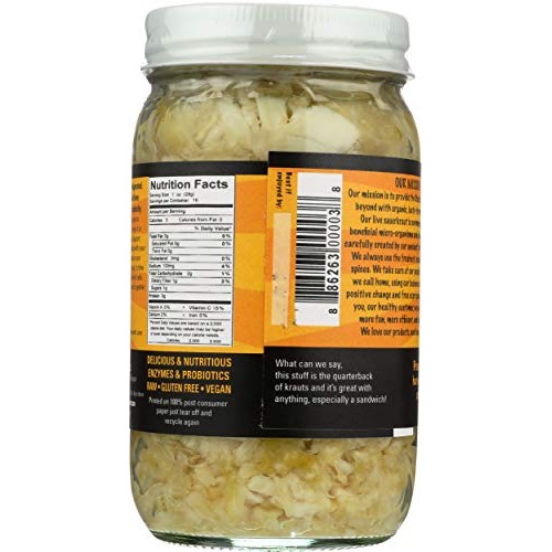Pickled Planet, Sauerkraut Raw, 16 Ounce