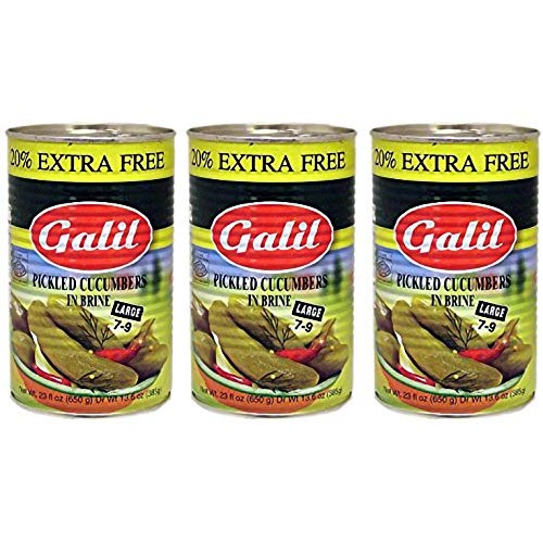 Pickled Cucumbers In Brine, + 20% Extra, 23-Ounce Cans 6-Pack