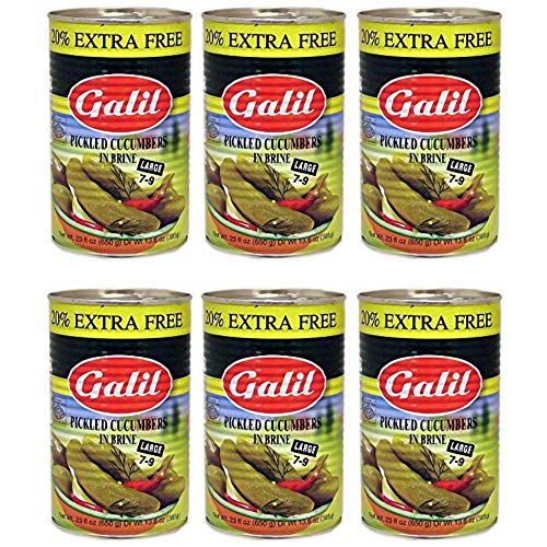 Pickled Cucumbers In Brine, + 20% Extra, 23-Ounce Cans 6-Pack