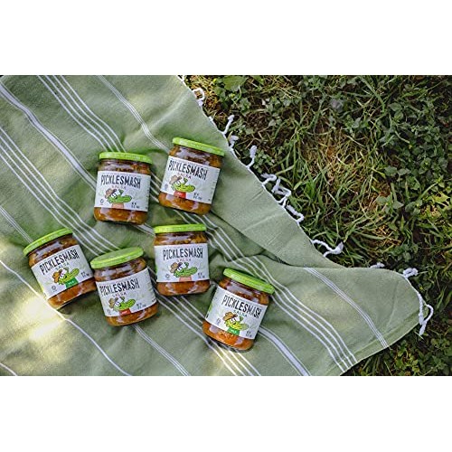 Picklesmash Pickle Salsa - Hot - 6 Pack - Sugar Free Salsa, Topp
