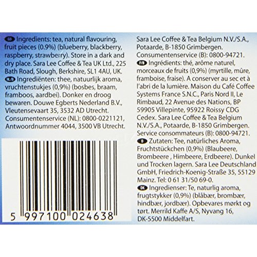 Pickwick Forest Fruit 20 Tea Bags Per Pack, Pack Of 6