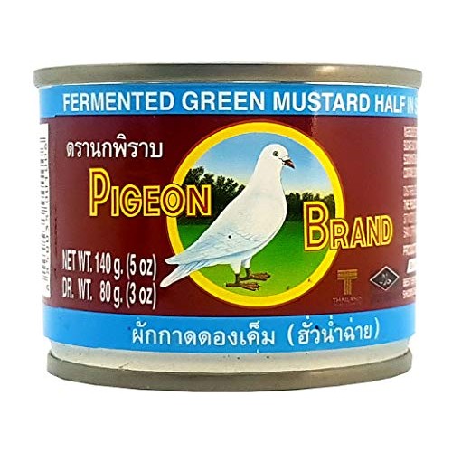 Pigeon Brand Fermented Mustard Green Thai Style 5 Oz. Pack Of 4