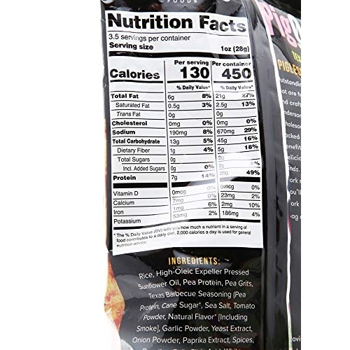 Pigout Texas Bbq Pigless Pork Rinds, 3.5 Oz