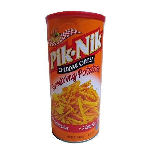 Pik Nik Cheddar Cheese Shoestring Potatoes, 8.5 oz 2 Pack