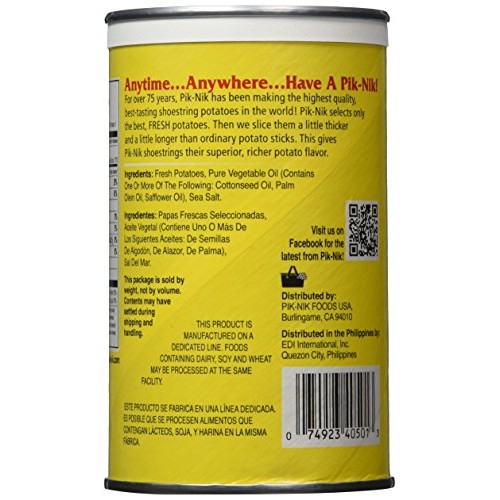 Pik-Nik Original Shoestring Potatoes, 1.75 oz Pack of 3