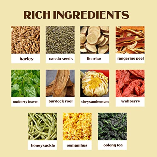 Herbal Tea, Chrysanthemum Cassia Seeds Tea Bags120g, 6gX20Bags...