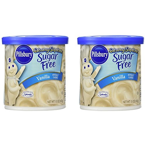 Pillsbury Creamy Supreme Sugar Free Vanilla Frosting Pack Of 2 Pillsbury Creamy Supreme Sugar Free Vanilla Frosting Pack Of 2