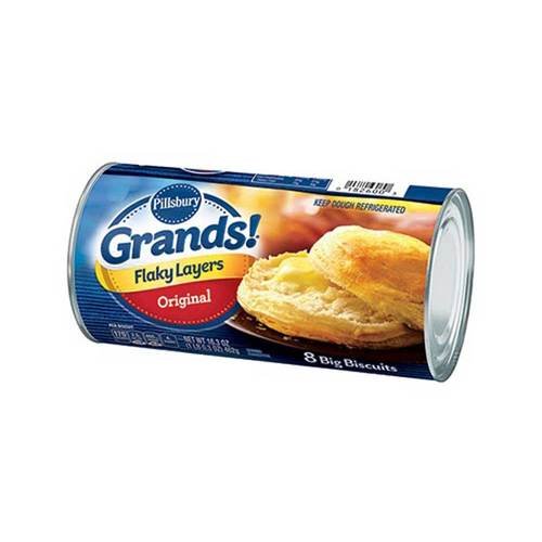 Pillsbury Grands Original Flaky Layer Biscuit, 16.3 Ounce -- 12