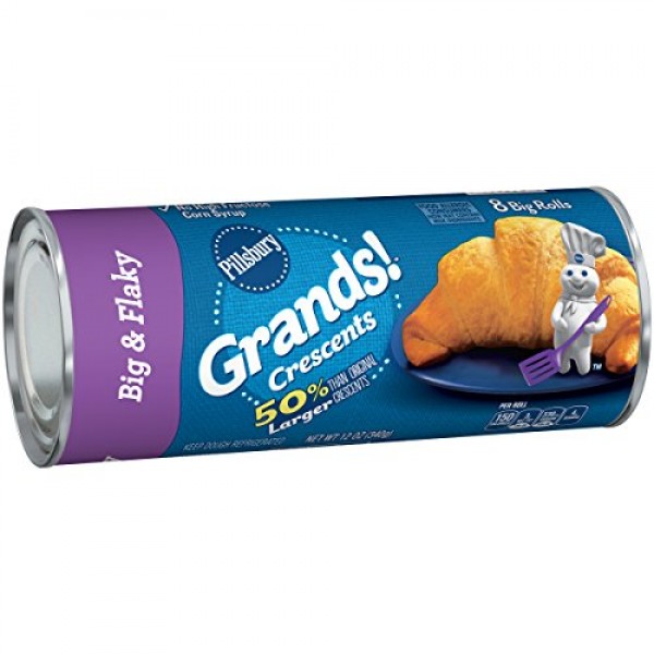 Grands Big and Flaky Crescents, 12 Ounce - 8 per pack - 12 packs...