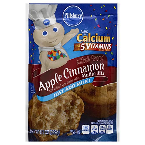 Pillsbury Apple Cinnamon Flavored Muffin Mix, 7-Ounce Pack Of 12