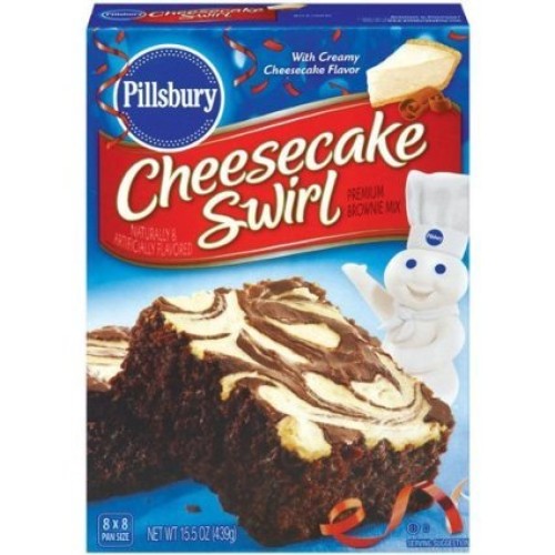 Pillsbury Cheesecake Swirl Brownie Mix, 15.5oz Box Pack of 2