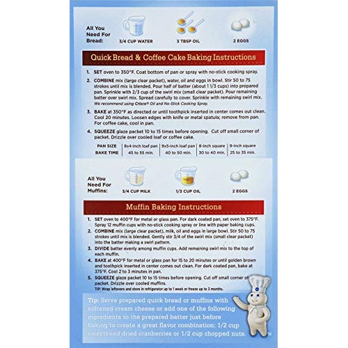 Pillsbury Cinnamon Swirl Quick Bread, 17.4 Ounce