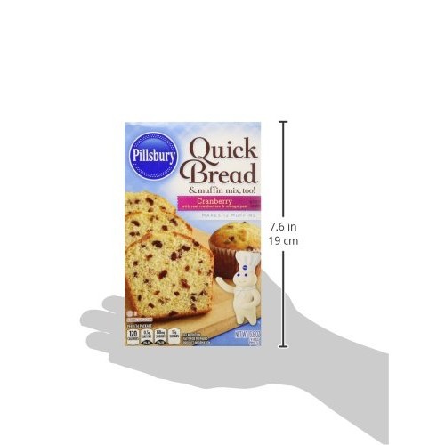 Pillsbury Cranberry Flavored Quick Bread & Muffin Mix, 15.6 oz
