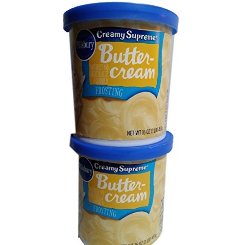 Pillsbury Creamy Supreme Buttercream Frosting 16 oz Pack of 2 Pillsbury Creamy Supreme Buttercream Frosting 16 oz Pack of 2