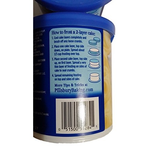 Pillsbury Creamy Supreme Buttercream Frosting 16 oz Pack of 2 Pillsbury Creamy Supreme Buttercream Frosting 16 oz Pack of 2