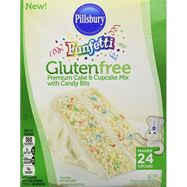 Pillsbury Funfetti Gluten Free Cake and Cupcake Mix Bundle of 2