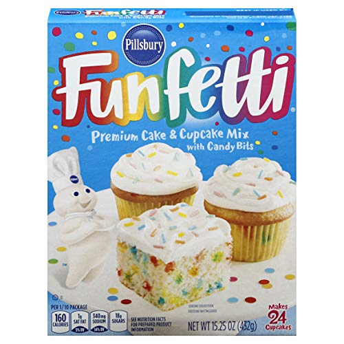 Pillsbury Funfetti Premium Cake &Amp; Cupcake Mix, 15.25-Ounce Pack