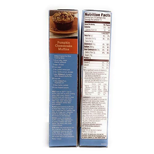 Pillsbury Pumpkin Quick Bread &Amp; Muffin Mix Pack Of 2 14 Oz Boxes