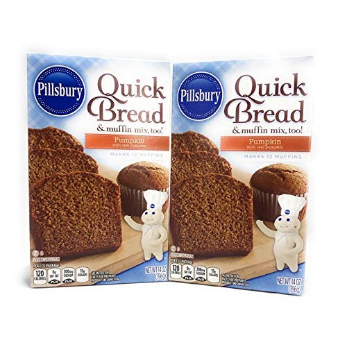 Pillsbury Pumpkin Quick Bread &Amp; Muffin Mix Pack Of 2 14 Oz Boxes