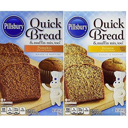 Pillsbury, Quick Bread Variety of Two : Banana & Pumpkin - 14 oz...