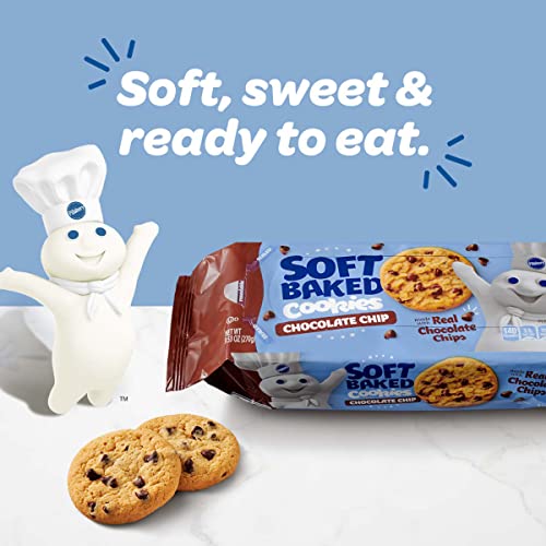 Pillsbury Soft Baked Cookies, Chocolate Chip, 9.53 oz, 18 ct