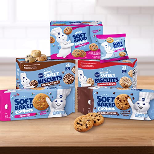 Pillsbury Soft Baked Cookies, Chocolate Chip, 9.53 oz, 18 ct