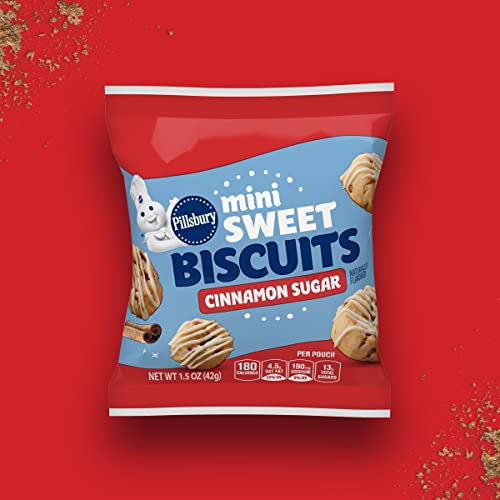 Pillsbury Soft Baked Mini Sweet Biscuits, Cinnamon Sugar, 28 ct