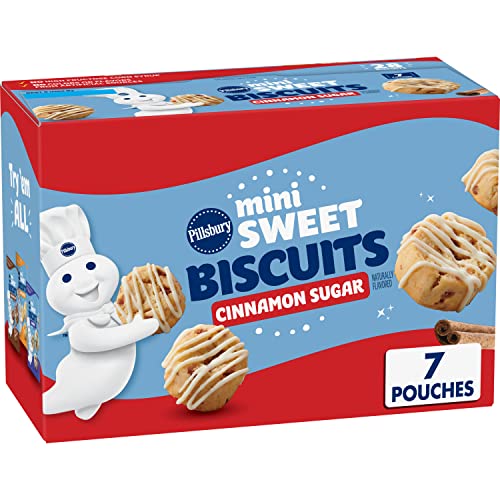 Pillsbury Soft Baked Mini Sweet Biscuits, Cinnamon Sugar, 28 ct
