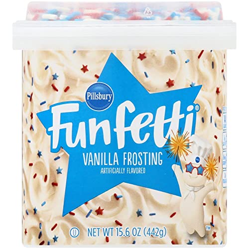 Pillsbury Stars & Stripes Frosting, Vanilla, 15.6 oz