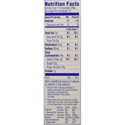 Pillsbury Sugar Free Mix-Chocolate Fudge Brownie-12.35 Oz-2 Pack Pillsbury Sugar Free Mix-Chocolate Fudge Brownie-12.35 Oz-2 Pack