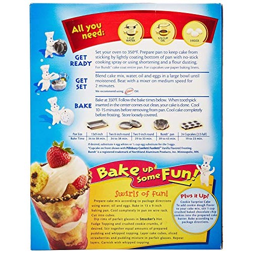 Pillsbury Traditional Yellow Cake Mix 15.25 Oz Pack Of 2