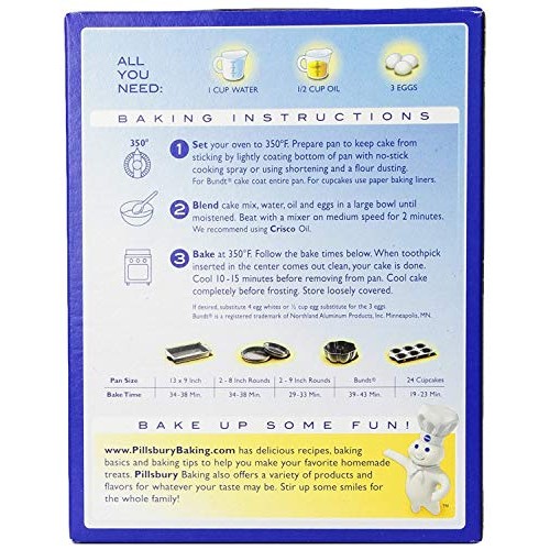 Pillsbury Traditional Yellow Cake Mix 15.25 Oz Pack Of 2