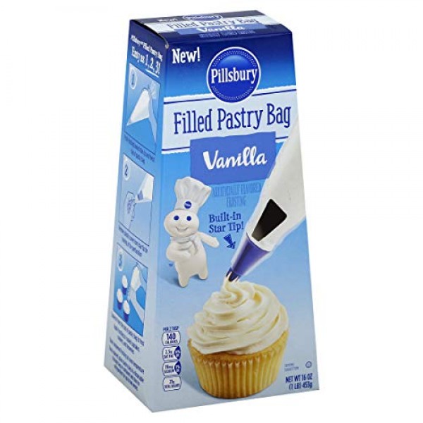 Pillsbury Vanilla Flavored Filled Pastry Bag, 16-Ounce