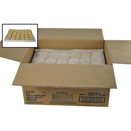 Pillsbury ZT Baked Biscuits, Whole Grain, Easy Split, 2 Ounce --...