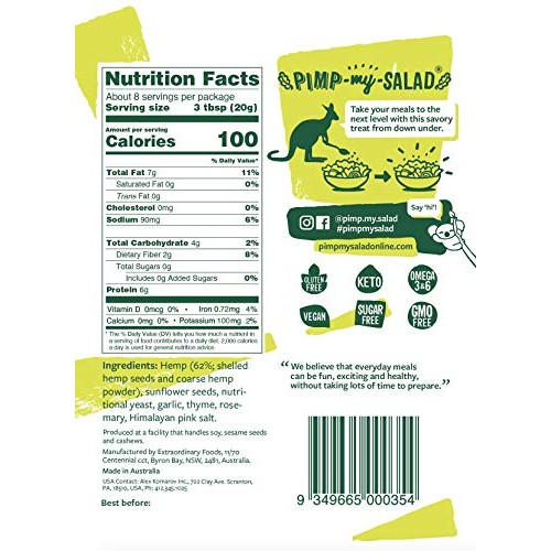 Pimp My Salad Hemp Parmesan | Vegan Parmesan | Plant Based Vegan