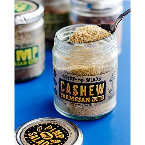 Pimp My Salad Vegan Cashew Parmesan Cheese Substitute | Keto, Gl