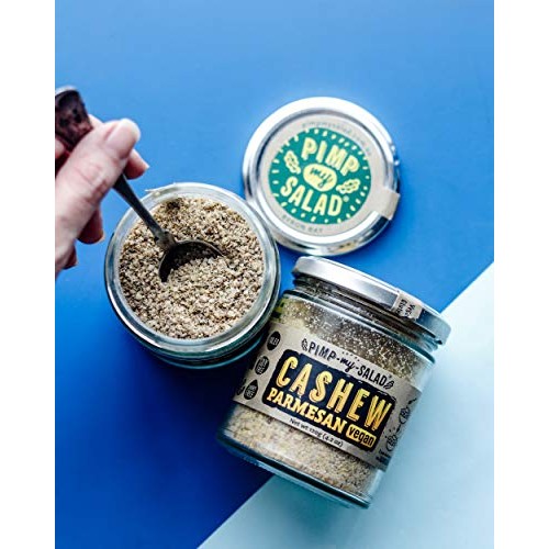 Pimp My Salad Vegan Cashew Parmesan Cheese Substitute | Keto, Gl