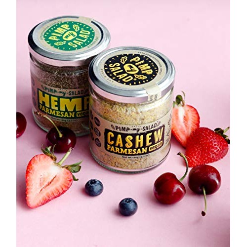 Pimp My Salad Vegan Cashew Parmesan Cheese Substitute | Keto, Gl